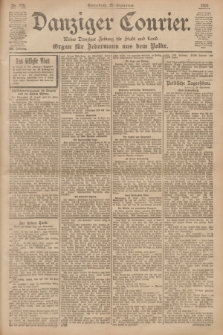 Danziger Courier : Kleine Danziger Zeitung für Stadt und Land : Organ für Jedermann aus dem Volke. Jg.19, Nr. 228 (29 September 1900)