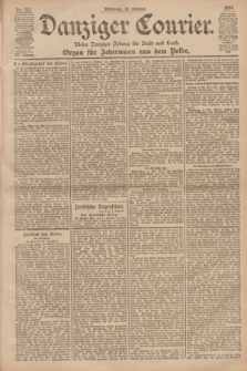 Danziger Courier : Kleine Danziger Zeitung für Stadt und Land : Organ für Jedermann aus dem Volke. Jg.19, Nr. 237 (10 Oktober 1900)