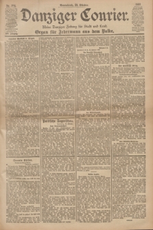 Danziger Courier : Kleine Danziger Zeitung für Stadt und Land : Organ für Jedermann aus dem Volke. Jg.19, Nr. 246 (20 Oktober 1900)