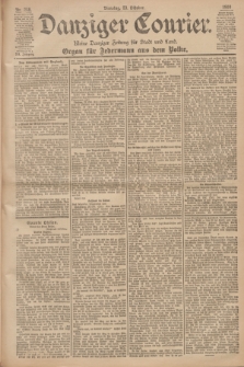 Danziger Courier : Kleine Danziger Zeitung für Stadt und Land : Organ für Jedermann aus dem Volke. Jg.19, Nr. 248 (23 Oktober 1900)