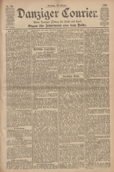 Danziger Courier : Kleine Danziger Zeitung für Stadt und Land : Organ für Jedermann aus dem Volke. Jg.19, Nr. 253 (28 Oktober 1900) + dod.