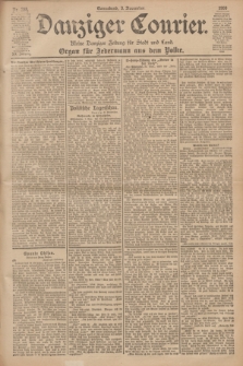 Danziger Courier : Kleine Danziger Zeitung für Stadt und Land : Organ für Jedermann aus dem Volke. Jg.19, Nr. 258 (3 November 1900)