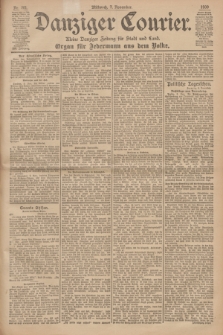 Danziger Courier : Kleine Danziger Zeitung für Stadt und Land : Organ für Jedermann aus dem Volke. Jg.19, Nr. 261 (7 November 1900)