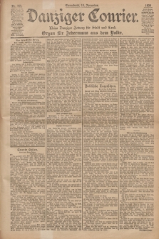 Danziger Courier : Kleine Danziger Zeitung für Stadt und Land : Organ für Jedermann aus dem Volke. Jg.19, Nr. 264 (10 November 1900)