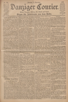 Danziger Courier : Kleine Danziger Zeitung für Stadt und Land : Organ für Jedermann aus dem Volke. Jg.19, Nr. 265 (11 November 1900) + dod.