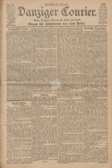 Danziger Courier : Kleine Danziger Zeitung für Stadt und Land : Organ für Jedermann aus dem Volke. Jg.19, Nr. 270 (17 November 1900)