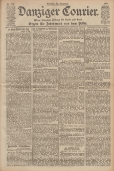 Danziger Courier : Kleine Danziger Zeitung für Stadt und Land : Organ für Jedermann aus dem Volke. Jg.19, Nr. 276 (25 November 1900) + dod.