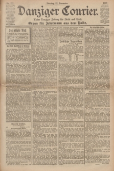 Danziger Courier : Kleine Danziger Zeitung für Stadt und Land : Organ für Jedermann aus dem Volke. Jg.19, Nr. 277 (27 November 1900)