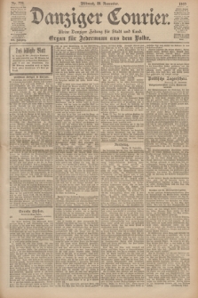 Danziger Courier : Kleine Danziger Zeitung für Stadt und Land : Organ für Jedermann aus dem Volke. Jg.19, Nr. 278 (28 November 1900)