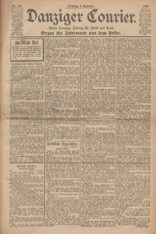Danziger Courier : Kleine Danziger Zeitung für Stadt und Land : Organ für Jedermann aus dem Volke. Jg.19, Nr. 283 (4 Dezember 1900)