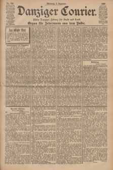 Danziger Courier : Kleine Danziger Zeitung für Stadt und Land : Organ für Jedermann aus dem Volke. Jg.19, Nr. 284 (5 Dezember 1900)