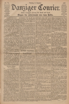 Danziger Courier : Kleine Danziger Zeitung für Stadt und Land : Organ für Jedermann aus dem Volke. Jg.19, Nr. 289 (11 Dezember 1900)