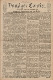 Danziger Courier : Kleine Danziger Zeitung für Stadt und Land : Organ für Jedermann aus dem Volke. Jg.19, Nr. 290 (12 Dezember 1900)