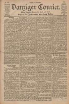 Danziger Courier : Kleine Danziger Zeitung für Stadt und Land : Organ für Jedermann aus dem Volke. Jg.19, Nr. 292 (14 Dezember 1900)