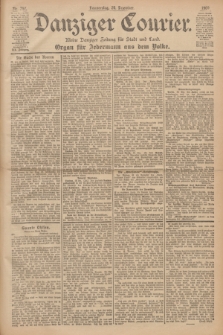 Danziger Courier : Kleine Danziger Zeitung für Stadt und Land : Organ für Jedermann aus dem Volke. Jg.19, Nr. 297 (20 Dezember 1900)