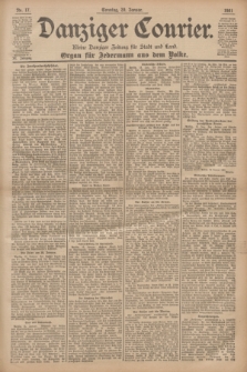 Danziger Courier : Kleine Danziger Zeitung für Stadt und Land : Organ für Jedermann aus dem Volke. Jg.20, Nr. 17 (20 Januar 1901) + dod.