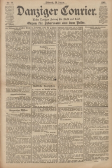 Danziger Courier : Kleine Danziger Zeitung für Stadt und Land : Organ für Jedermann aus dem Volke. Jg.20, Nr. 19 (23 Januar 1901)