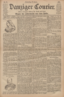 Danziger Courier : Kleine Danziger Zeitung für Stadt und Land : Organ für Jedermann aus dem Volke. Jg.20, Nr. 20 (24 Januar 1901)