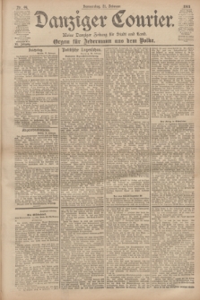 Danziger Courier : Kleine Danziger Zeitung für Stadt und Land : Organ für Jedermann aus dem Volke. Jg.20, Nr. 44 (21 Februar 1901)