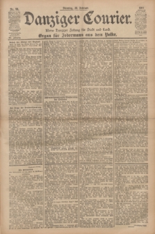 Danziger Courier : Kleine Danziger Zeitung für Stadt und Land : Organ für Jedermann aus dem Volke. Jg.20, Nr. 48 (26 Februar 1901)