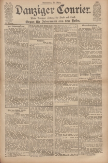 Danziger Courier : Kleine Danziger Zeitung für Stadt und Land : Organ für Jedermann aus dem Volke. Jg.20, Nr. 68 (21 März 1901)