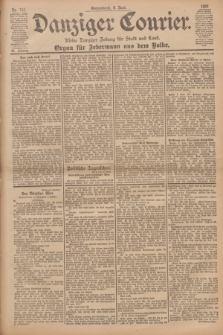 Danziger Courier : Kleine Danziger Zeitung für Stadt und Land : Organ für Jedermann aus dem Volke. Jg.20, Nr. 132 (8 Juni 1901)