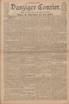 Danziger Courier : Kleine Danziger Zeitung für Stadt und Land : Organ für Jedermann aus dem Volke. Jg.20, Nr. 187 (11 August 1901) + dod.