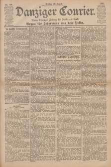 Danziger Courier : Kleine Danziger Zeitung für Stadt und Land : Organ für Jedermann aus dem Volke. Jg.20, Nr. 197 (23 August 1901)