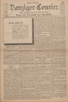 Danziger Courier : Kleine Danziger Zeitung für Stadt und Land : Organ für Jedermann aus dem Volke. Jg.20, Nr. 209 (6 September 1901)