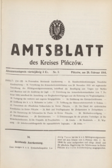 Amtsblatt des Kreises Pińczów. 1916, Nr. 2 (28 Februar)
