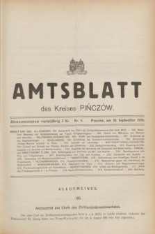 Amtsblatt des Kreises Pińczów. 1916, Nr. 9 (20 September) + dod. + wkładka