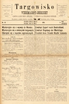 Targowisko : czasopismo dla handlu bydłem i nierogacizną = Viehmerkt-Bericht : Fachorgan für den Internationalem Viehverkehr. 1894, nr 10