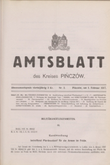 Amtsblatt des Kreises Pińczów. 1917, Nr. 2 (1 Februar)