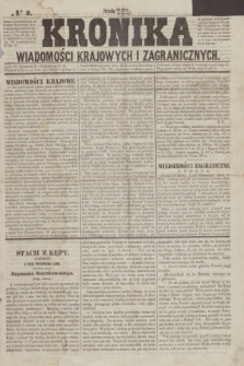 Kronika Wiadomości Krajowych i Zagranicznych. [R.1], № 2 (2 kwietnia 1856)