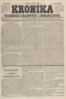 Kronika Wiadomości Krajowych i Zagranicznych. [R.1], № 38 (14 maja 1856)