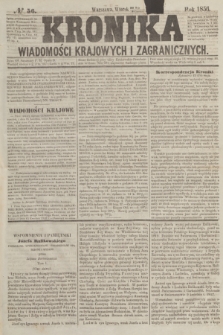 Kronika Wiadomości Krajowych i Zagranicznych. [R.1], № 56 (8 czerwca 1856)
