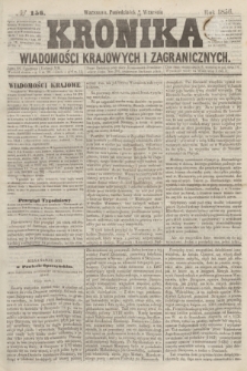 Kronika Wiadomości Krajowych i Zagranicznych. [R.1], № 156 (15 września 1856)