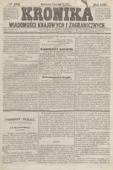 Kronika Wiadomości Krajowych i Zagranicznych. [R.1], № 173 (2 października 1856)