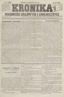 Kronika Wiadomości Krajowych i Zagranicznych. [R.1], № 177 (6 październik 1856)