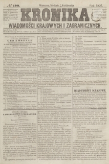 Kronika Wiadomości Krajowych i Zagranicznych. [R.1], № 190 (19 października 1856)