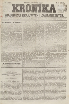 Kronika Wiadomości Krajowych i Zagranicznych. [R.1], № 207 (6 listopada 1856)
