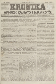 Kronika Wiadomości Krajowych i Zagranicznych. [R.1], № 234 (8 grudnia 1856)