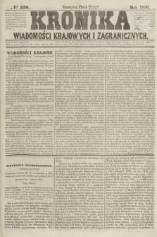 Kronika Wiadomości Krajowych i Zagranicznych. [R.1], № 236 (5 grudnia 1856)