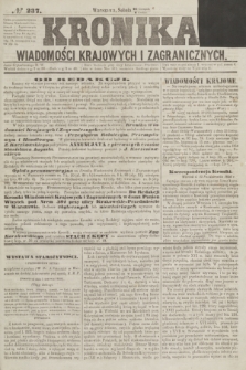 Kronika Wiadomości Krajowych i Zagranicznych. [R.1], № 237 (6 grudnia 1856)