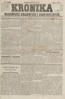 Kronika Wiadomości Krajowych i Zagranicznych. [R.1], № 239 (9 grudnia 1856)