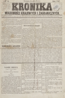 Kronika Wiadomości Krajowych i Zagranicznych. [R.2], № 1 (1 stycznia 1857)