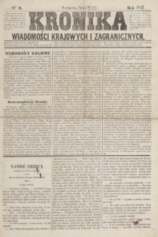 Kronika Wiadomości Krajowych i Zagranicznych. [R.2], № 2 (2 stycznia 1857)