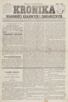 Kronika Wiadomości Krajowych i Zagranicznych. [R.2], № 5 (5 stycznia 1857)