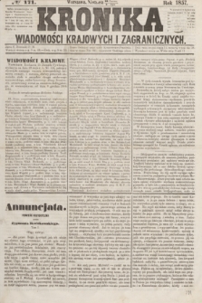 Kronika Wiadomości Krajowych i Zagranicznych. [R.2], № 171 (5 lipca 1857)