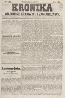 Kronika Wiadomości Krajowych i Zagranicznych. [R.2], № 175 (9 lipca 1857)